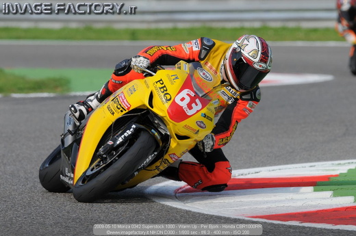 2009-05-10 Monza 0342 Superstock 1000 - Warm Up - Per Bjork - Honda CBR1000RR